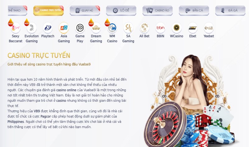 Trang chủ 34 Livecasino Vua bài 9 đẳng cấp, chuyên nghiệp